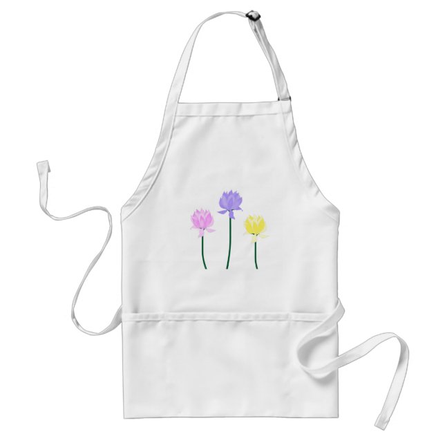 Lotus Flowers Apron Förkläde (Framsidan)