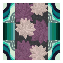 Lotus Flowers - Lila Lotus och Rosa Lotus