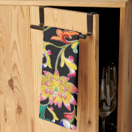 Lotus Flowers och Vine Kökshandduk