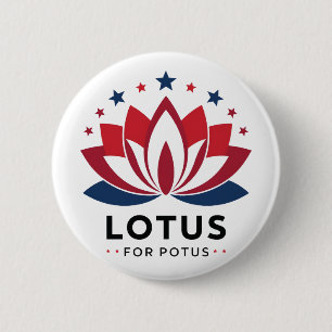 Lotus for POTUS Kamala Harris 2024 Knapp