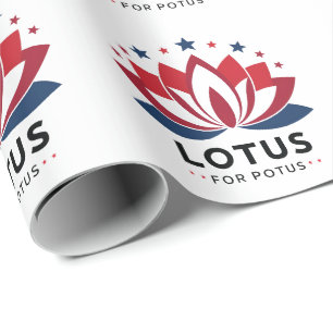 Lotus for POTUS Kamala Harris 2024 Presentpapper