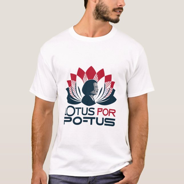 Lotus for POTUS Kamala Harris 2024 T Shirt (Framsida)