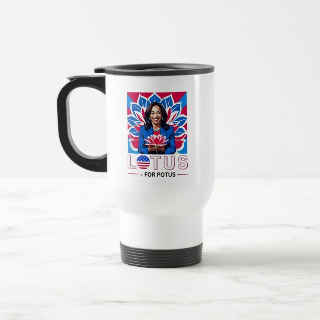 Lotus for Potus Kamala Harris President Kampanj Resemugg (Vänster)
