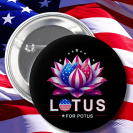 Lotus for Potus Kamala Harris Trendig Lotus Potus Knapp