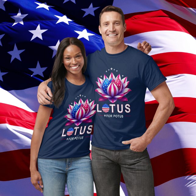 Lotus for Potus Kamala Harris Trendig Lotus Potus T Shirt (Skapare uppladdad)