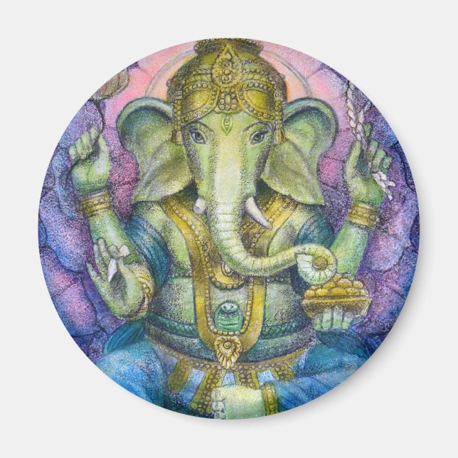 Lotus Ganesha Magnet (Framsidan)