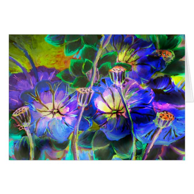 Lotus Garden Hälsningskort (Framsidan Horizontal)