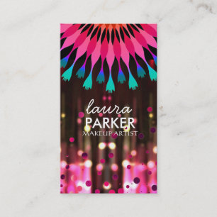 Lotus Glow Glitter Gnistra Makeup Artist Elegant Visitkort