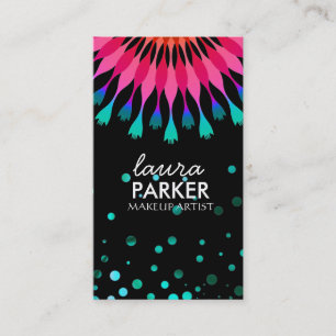 Lotus Glow Glitter Gnistra Makeup Artist Elegant Visitkort