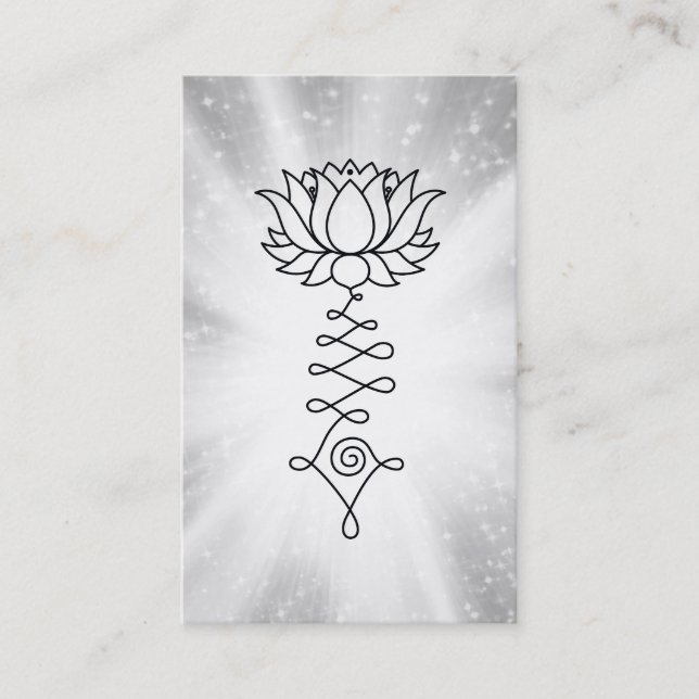 *~* Lotus Gnistra Rays Reiki Energiläkning Visitkort (Framsida)