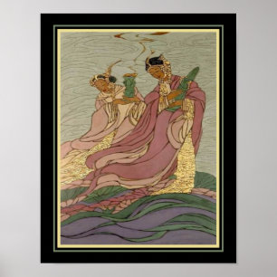 "Lotus Goddesses" ca. 1931 av Bertha Lum Poster