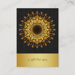 Lotus Guld Mandala Salon and Spa Gift Certificate Rabattkort