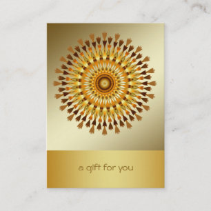 Lotus Guld Mandala Salon and Spa Gift Certificate Rabattkort