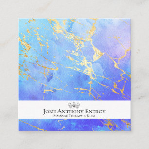 *~* Lotus Guld Pastel Nebula Galaxy Universe AP3 Fyrkantigt Visitkort