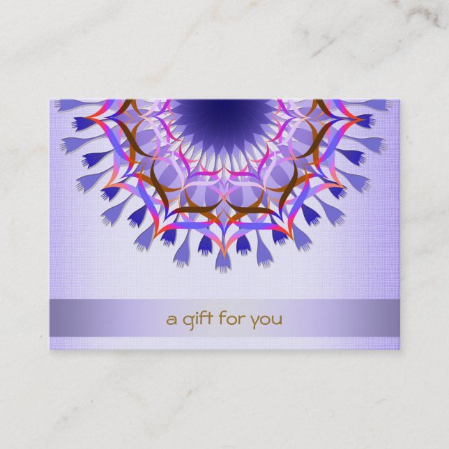 Lotus Hair Salon and Spa Gift Certificate Rabattkort (Framsida)