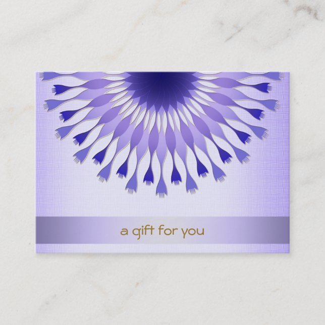 Lotus Hair Salon and Spa Gift Certificate Rabattkort (Framsida)