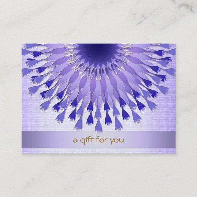 Lotus Hair Salon and Spa Gift Certificate Rabattkort (Framsida)