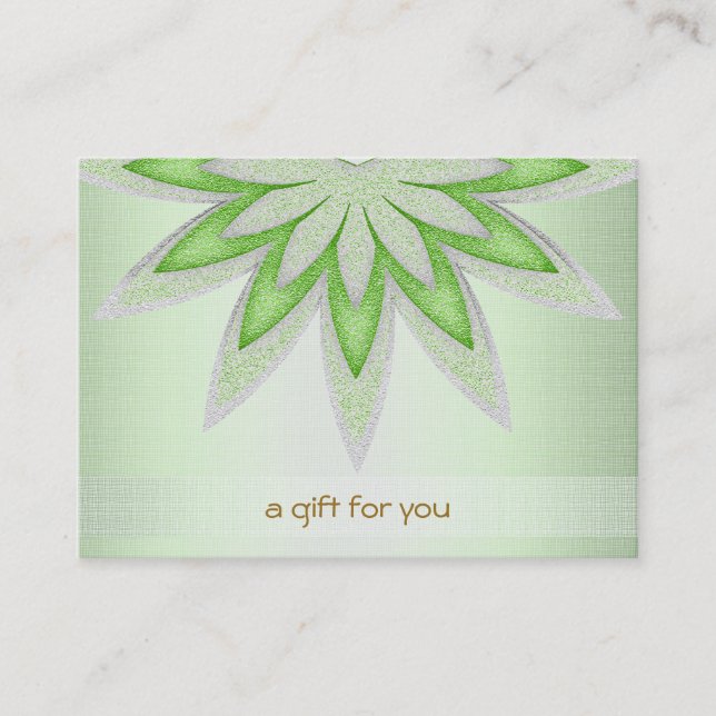 Lotus Hair Salon and Spa Gift Certificate Rabattkort (Framsida)