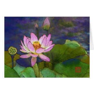 Lotus Hälsningskort