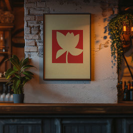 Lotus Harmony - Minimalistisk Blommigt Esence Poster