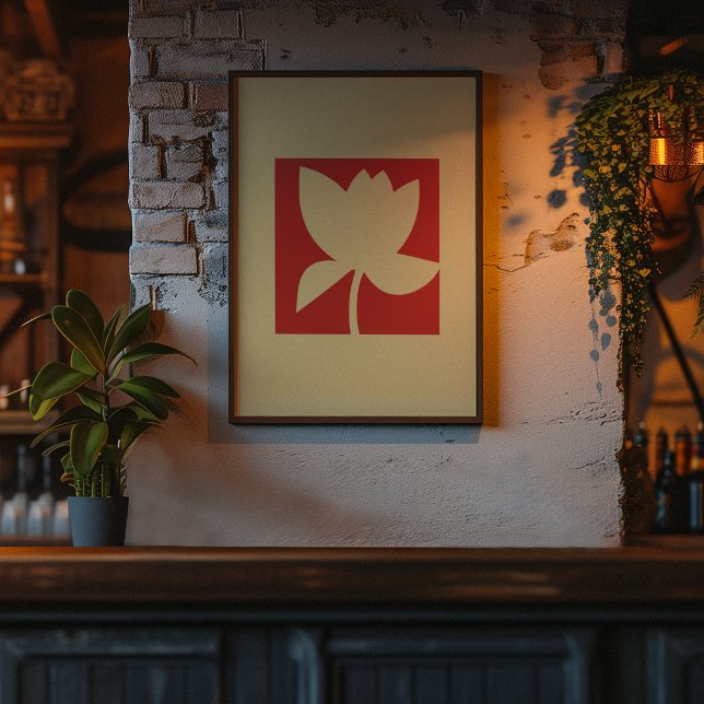 Lotus Harmony - Minimalistisk Blommigt Esence Poster (Skapare uppladdad)