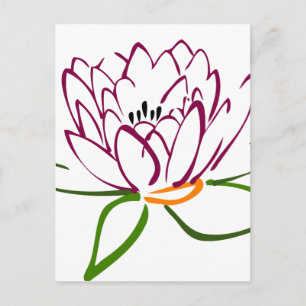 Lotus Heart Vykort