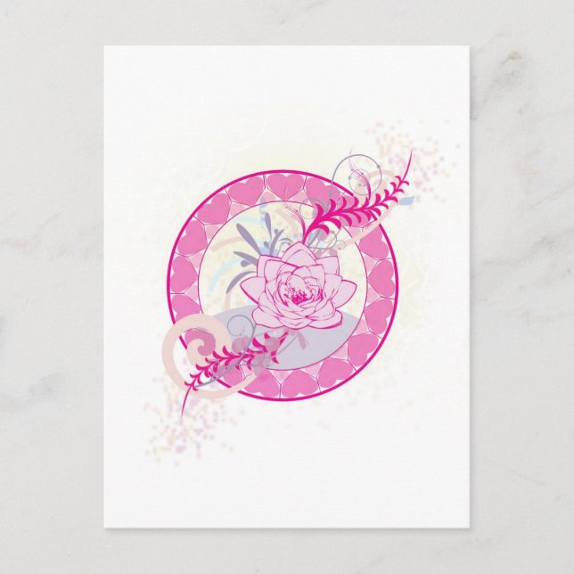 Lotus Heart Vykort (Framsida)