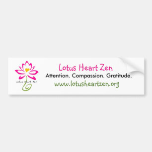 Lotus Heart Zen Bildekal