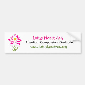 Lotus Heart Zen Bildekal