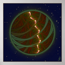 Lotus Horse Måne Poster