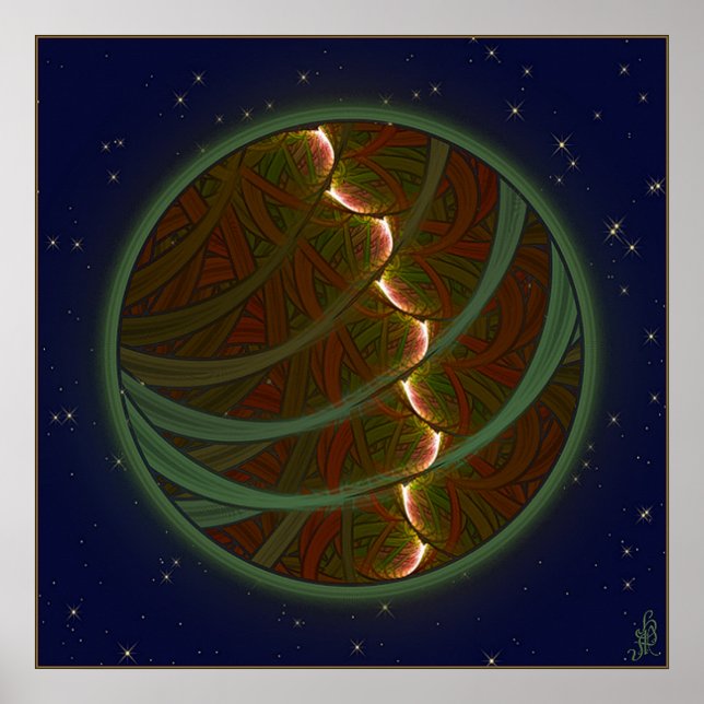 Lotus Horse Måne Poster (Framsidan)