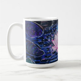 Lotus i mörkt vatten kaffemugg
