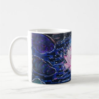 Lotus i mörkt vatten kaffemugg