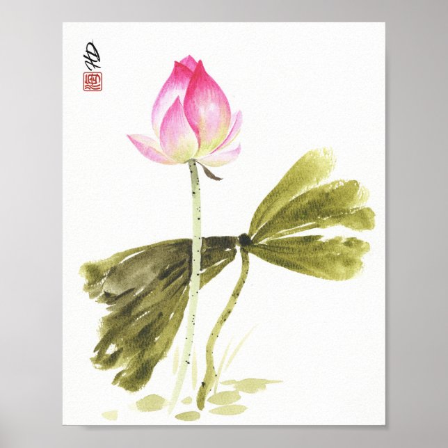 Lotus i stillsamhet poster (Framsidan)