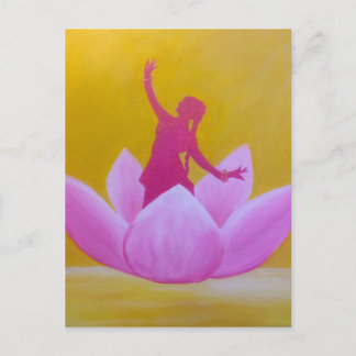 Lotus Kathak Dancer Vykort