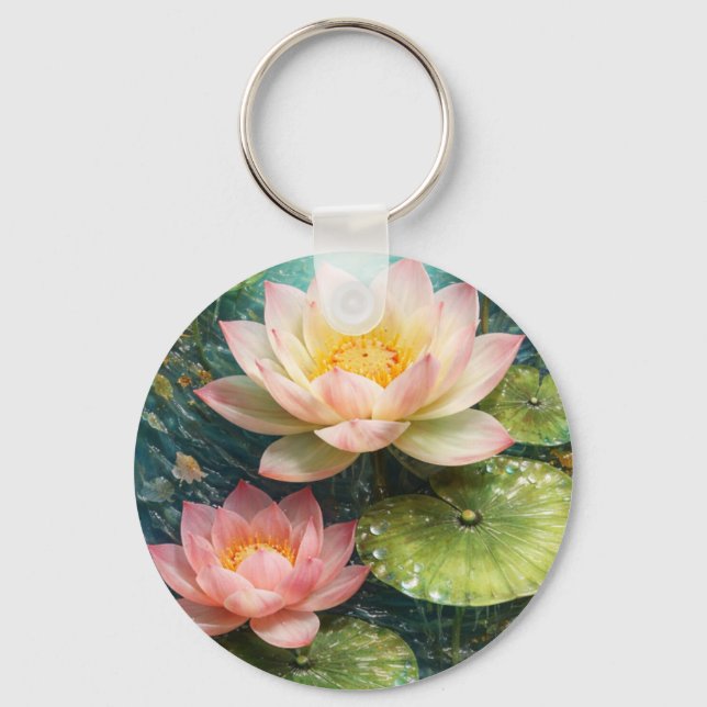 Lotus keychain nyckelring (Framsida)