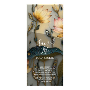 Lotus Light Awakening   botanisk design Reklamkort