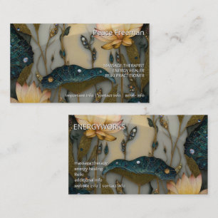 Lotus Light Awakening botanisk design Visitkort
