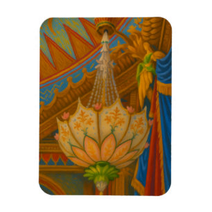 Lotus Light - Royal Pavilion Chandelier-utskrift Magnet