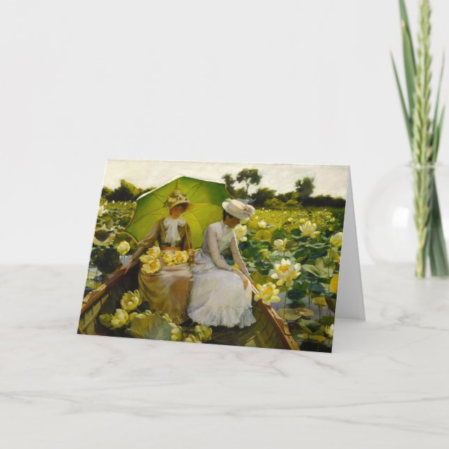 Lotus Lilies | Charles Courtney Curran Kort (Framsida)