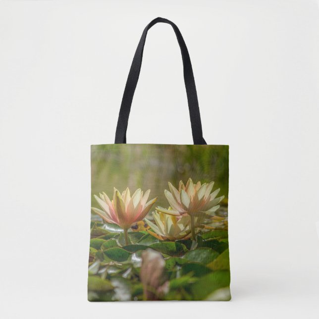 Lotus, Lilies & Lolly II Tote-väska Tygkasse (Framsida)