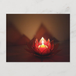 Lotus Ljuslykta Vykort