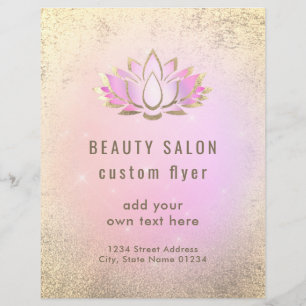 Lotus logotyp för rosa lilas utformning reklamblad