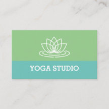 Lotus Logotyp Yoga Studio-mall för visitkort