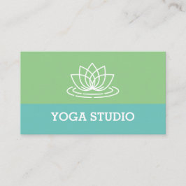Lotus Logotyp Yoga Studio-mall för visitkort
