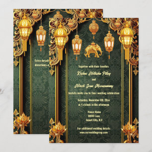 Lotus lotus luxurious elephanes inbjudningar
