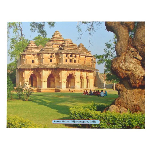 Lotus Mahal, Vijayanagara, Indien Anteckningsblock (Framsida)