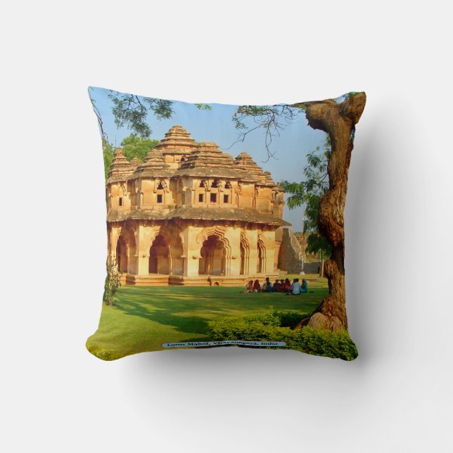 Lotus Mahal, Vijayanagara, Indien Kudde (Framsida)