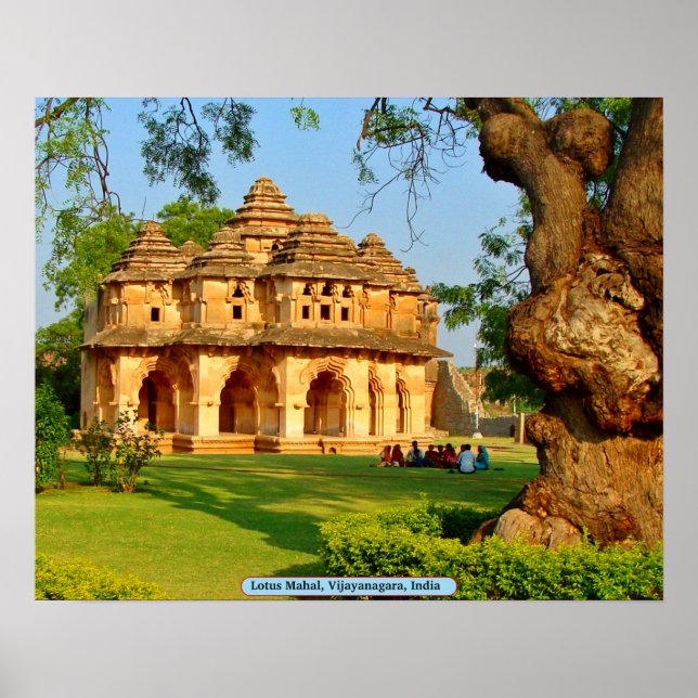 Lotus Mahal, Vijayanagara, Indien Poster (Framsidan)