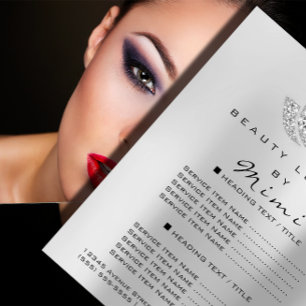 Lotus Makeup Artist Beauty Salon Lash Flyer Grått